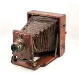 Half Plate Lancaster 1889 Intstantograph Field Camera. With un-named lens.