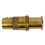 A C & F DARKER BRASS KALEIDOSCOPE LENS FOR A MAGIC LANTERN