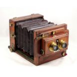 Sands Hunter Half Plate Stereo Tailboard Camera