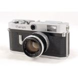 Canon P (Populaire) Rangefinder Camera & 50mm f1.8 Lens