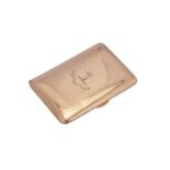 A George V 9 carat Rose Gold cigarette case, London circa 1910 by Heasman & Co