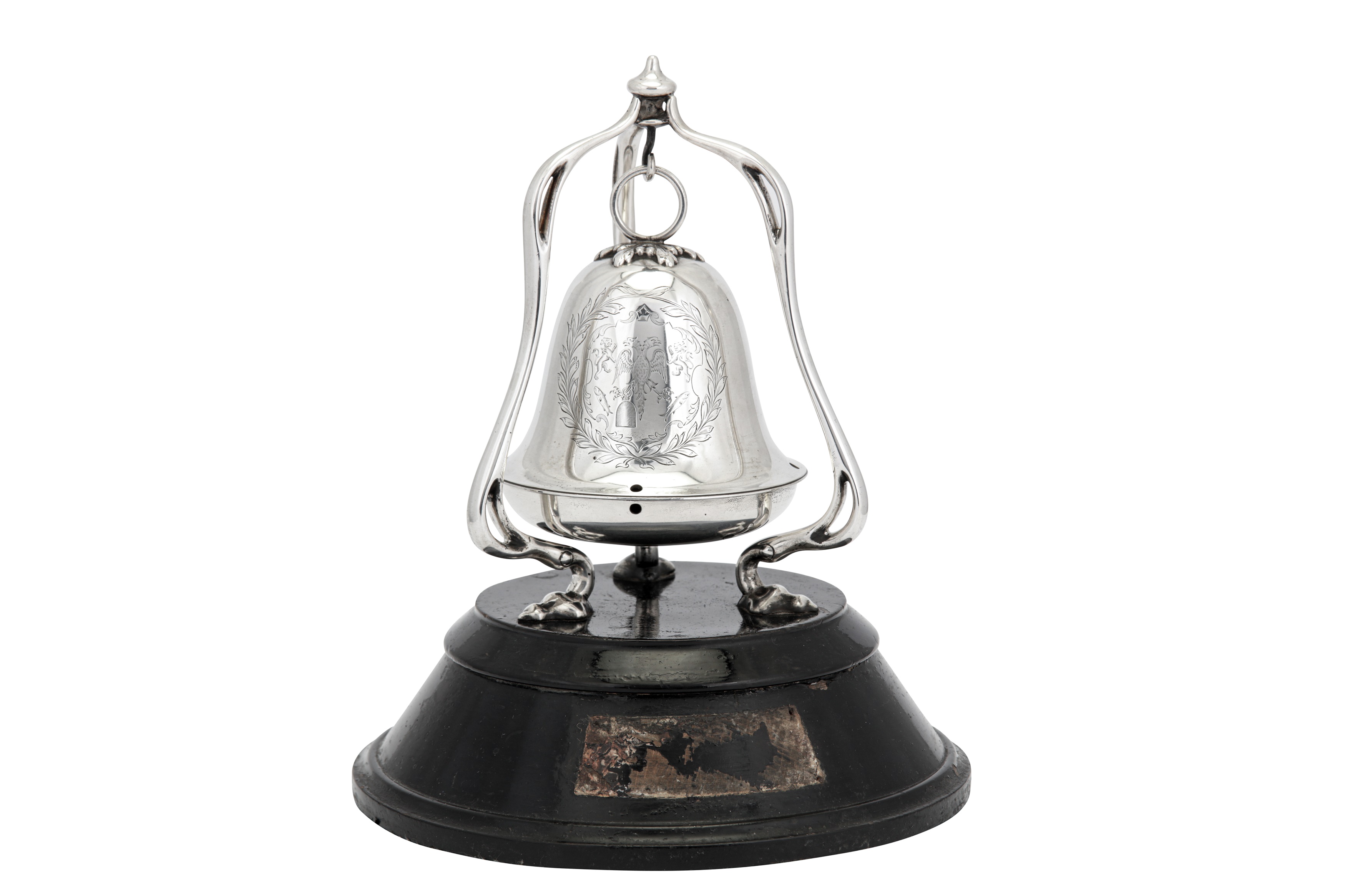 A George VI sterling silver copy of the Lanark bell, London 1945 by Wakely and Wheeler