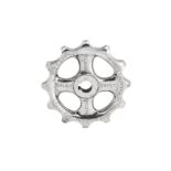 An early 20th century Indian Colonial silver cased steel presentation wheel cog, circa 1904