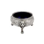 A George II sterling silver salt, London 1743 by David Hennell (first reg. 23rd June 1736)