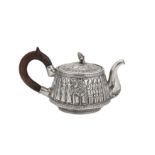 An early 20th century Iranian (Persian) silver teapot, Kermanshah circa 1910