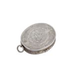 A Victorian sterling silver vinaigrette, Birmingham 1858 by Aston & Son