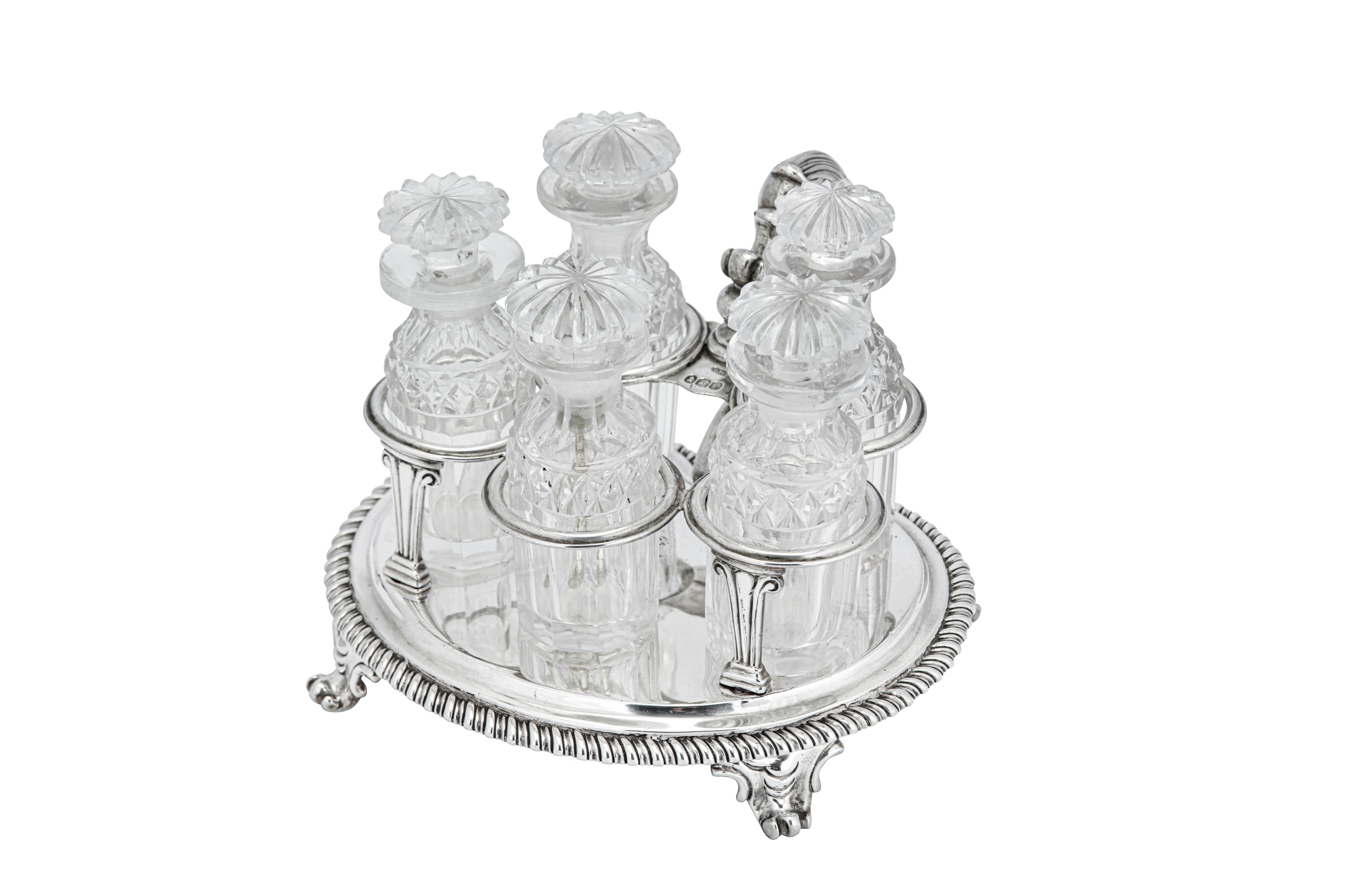 A George IV sterling silver sauce bottle cruet, London 1824 by Samuel Whitford II - Image 2 of 4