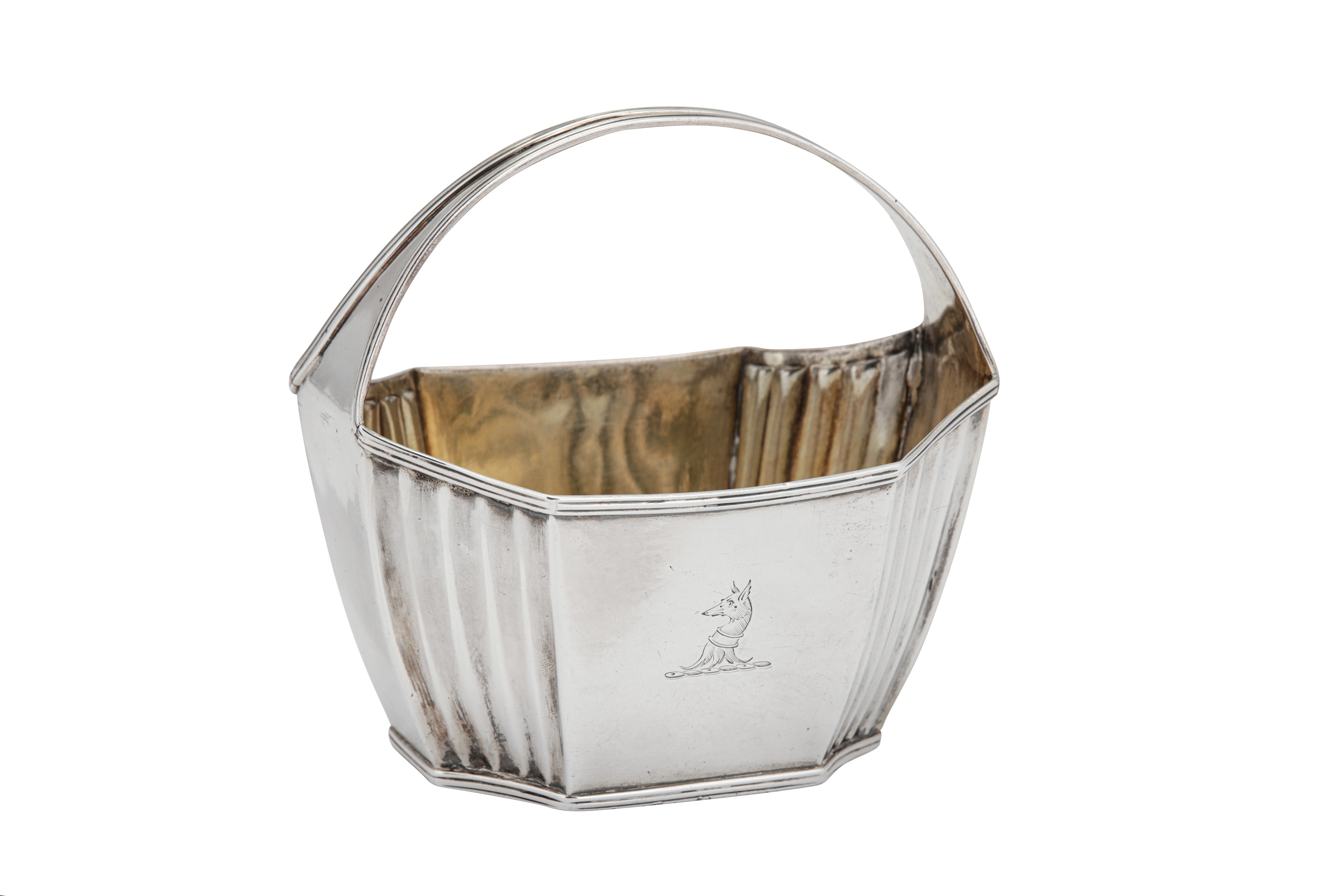 A George III sterling silver sugar basket, London 1797 probably by Henry Nutting