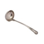 A mid-19th century South African colonial silver soup ladle, Cape of Good Hope circa 1840 possibly