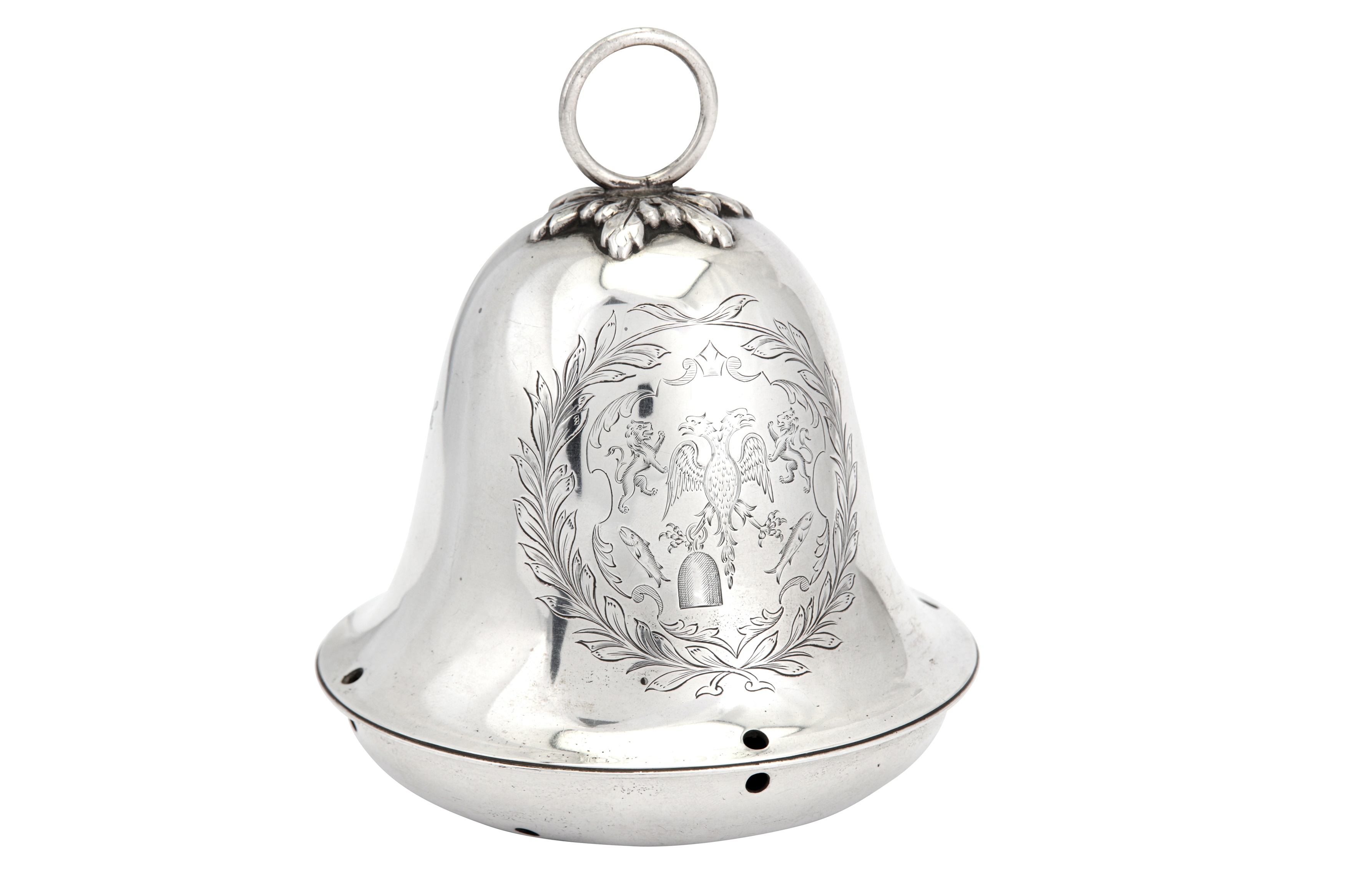 A George VI sterling silver copy of the Lanark bell, London 1945 by Wakely and Wheeler - Image 4 of 6