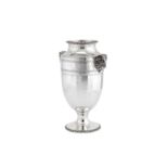An early 20th century French 950 standard silver vase, Paris circa 1910, probably by Tetard Ferres