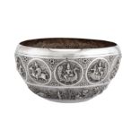 An early 20th century Anglo – Indian unmarked silver bowl, Bangalore circa 1905