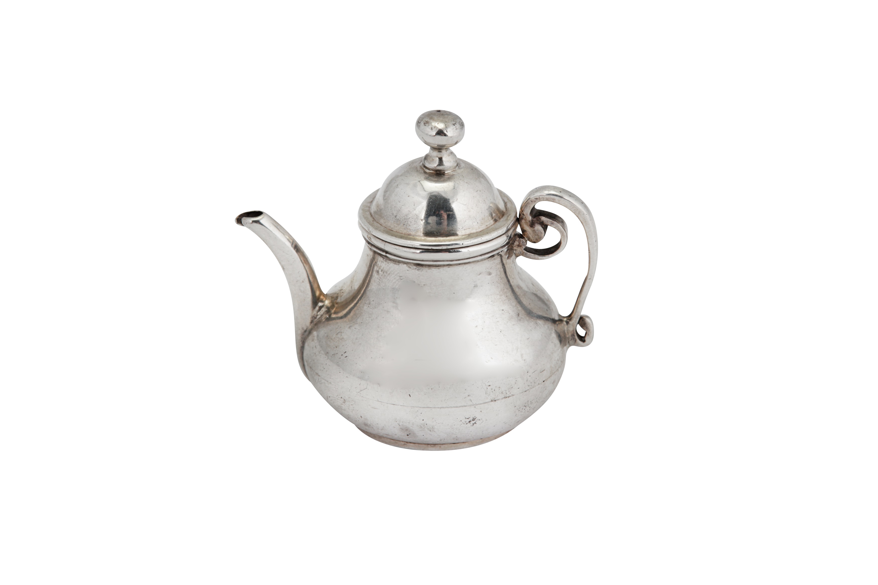 An early 18th century Dutch silver miniature ‘toy’ teapot, Amsterdam 1738 by Willem van Strant