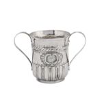A George III sterling silver twin handled cup, London 1796 by Peter and Anne Bateman
