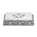 An Edwardian sterling silver ‘Art Nouveau’ jewellery casket, Birmingham 1902 by Horton & Allday