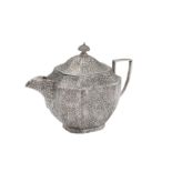 An early 20th century Anglo – Indian unmarked silver covered milk jug, Kashmir circa 1930 Raj