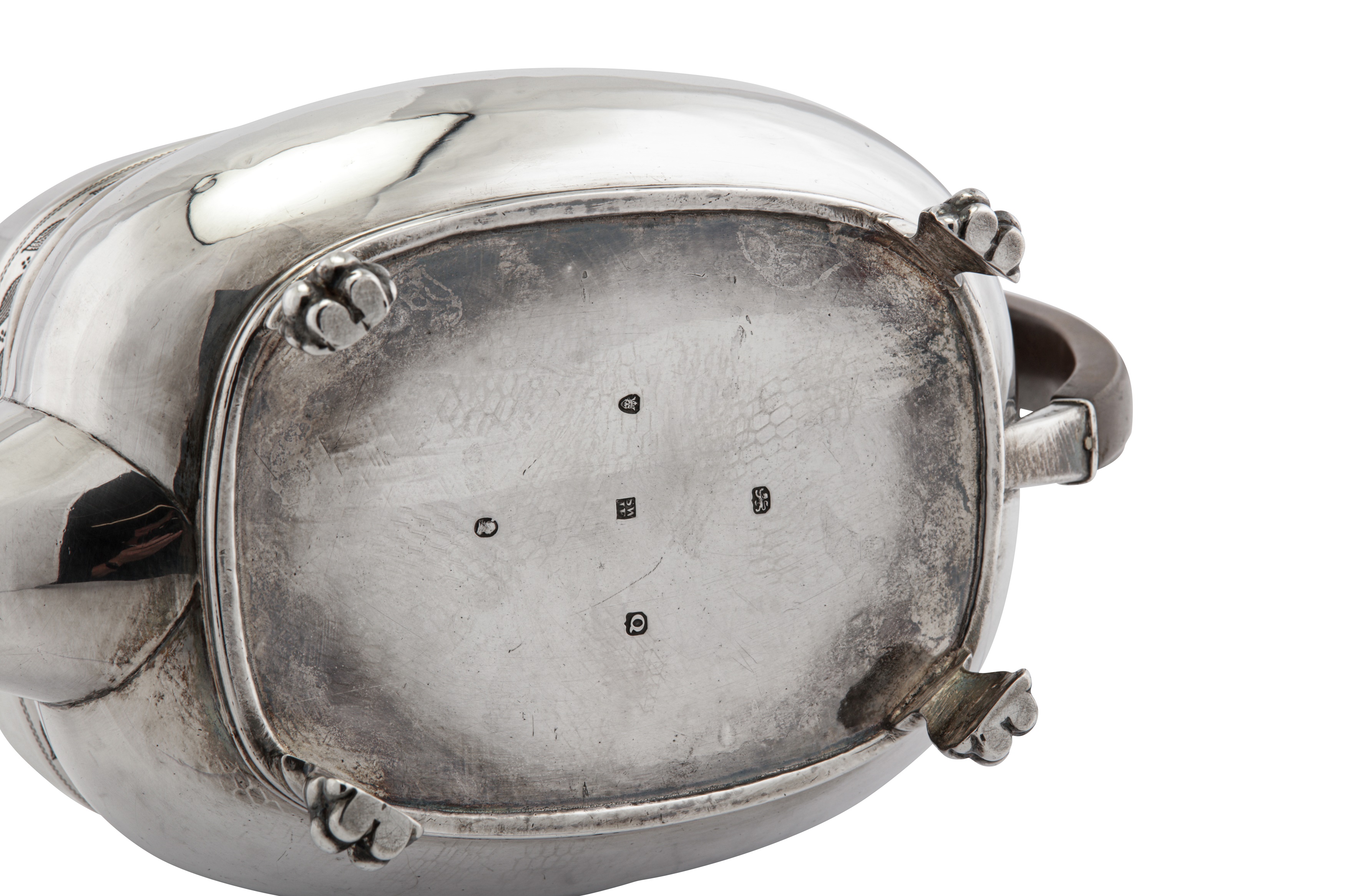 A George III sterling silver teapot, London 1812 by Samuel Wheatley & John Evans I (reg. 27th April - Image 4 of 4