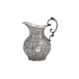 A late 19th Iranian (Persian) silver milk jug, Isfahan circa 1880 - 1900