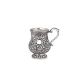 A late 19th century Anglo – Indian silver mug, Cutch, Bhuj, circa 1880 by Oomersi Mawji (active