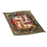 Hermes 'Festival' Plisse Silk Scarf