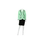 Chanel Mint Green Boucle Skirt Suit - Size 38