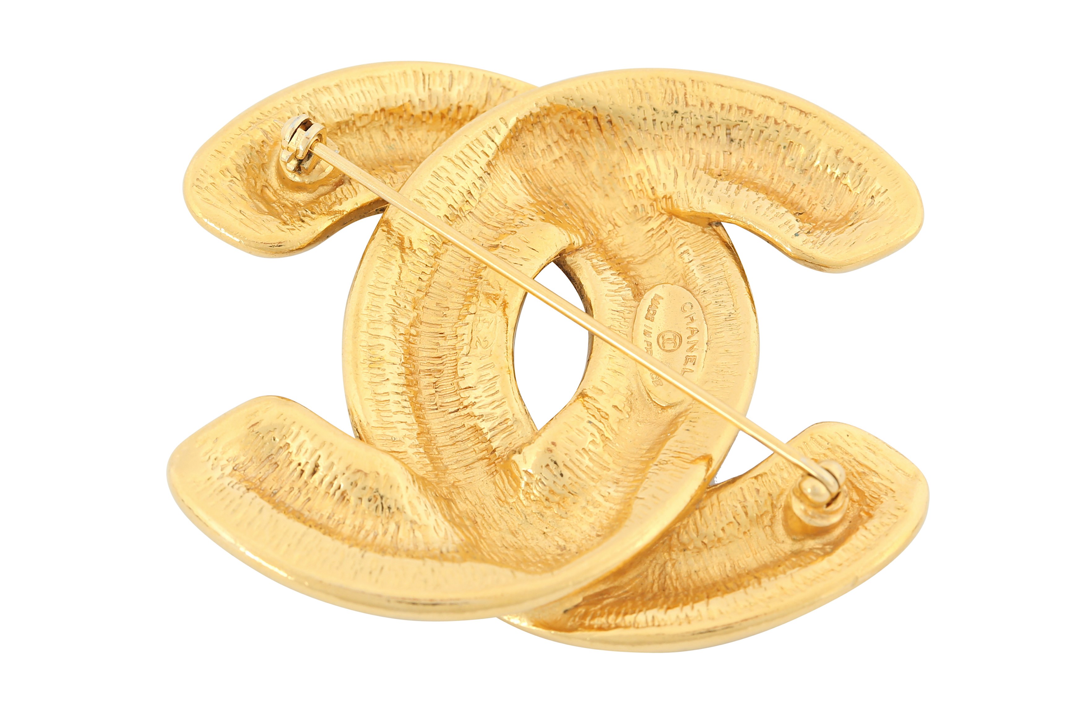 Chanel CC Logo Quilted Brooch - Image 2 of 4