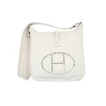 Hermes White Clemence Evelyne I PM