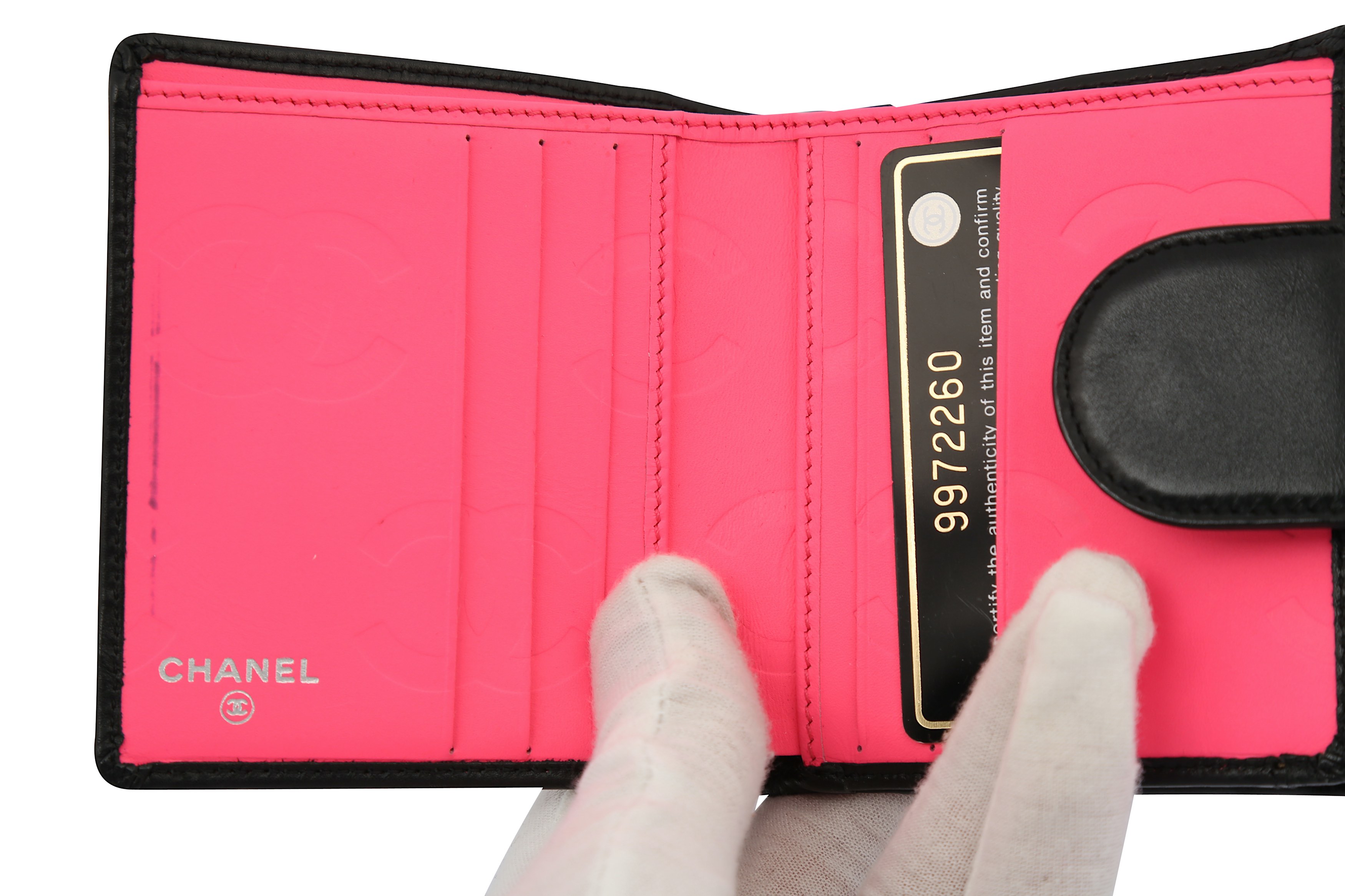 Chanel Black Ligne Cambon Zip Wallet - Image 4 of 6