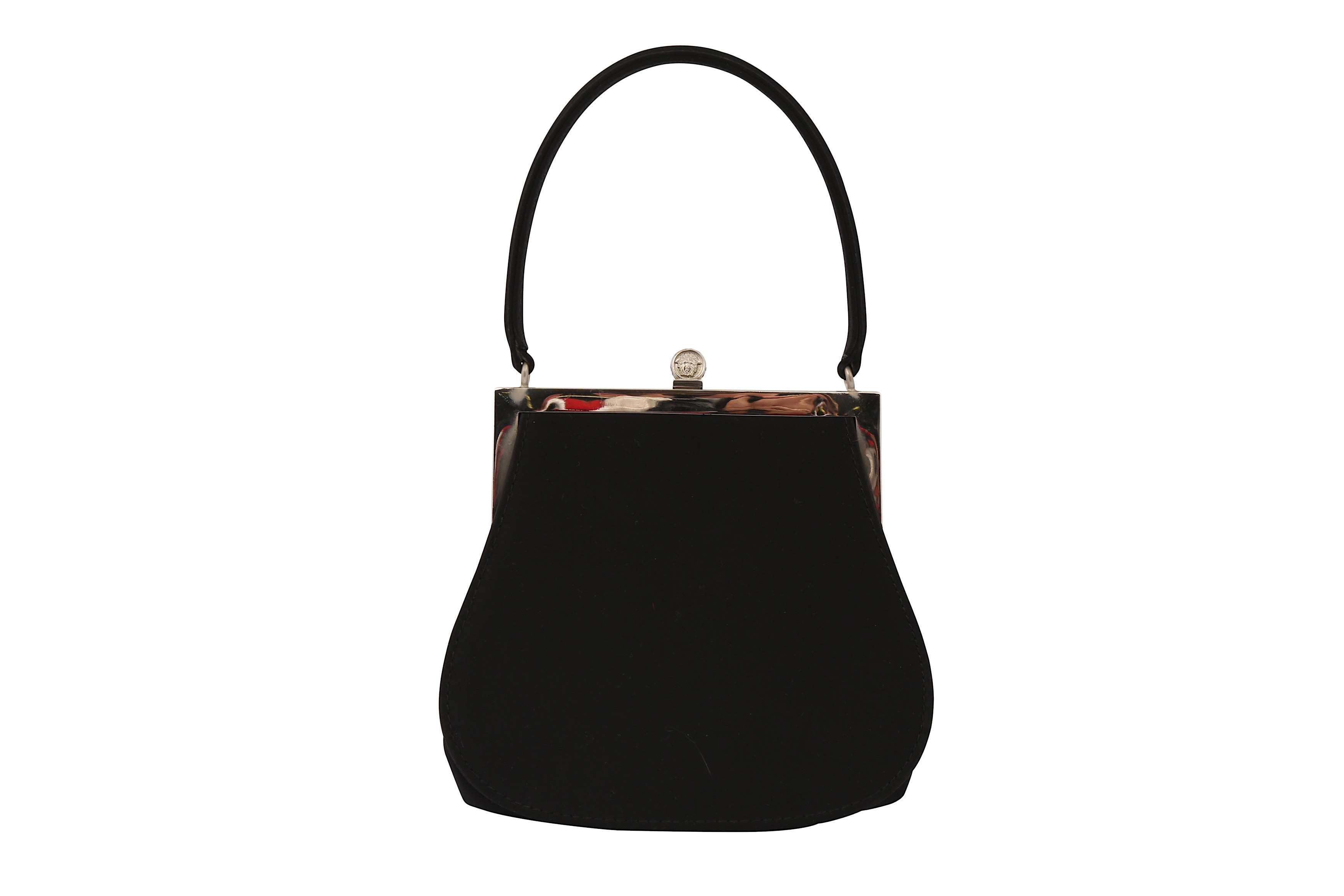 Gianni Versace Black Top Handle Mini Bag - Image 2 of 8