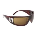 Chanel Brown Shield CC Logo Sunglasses