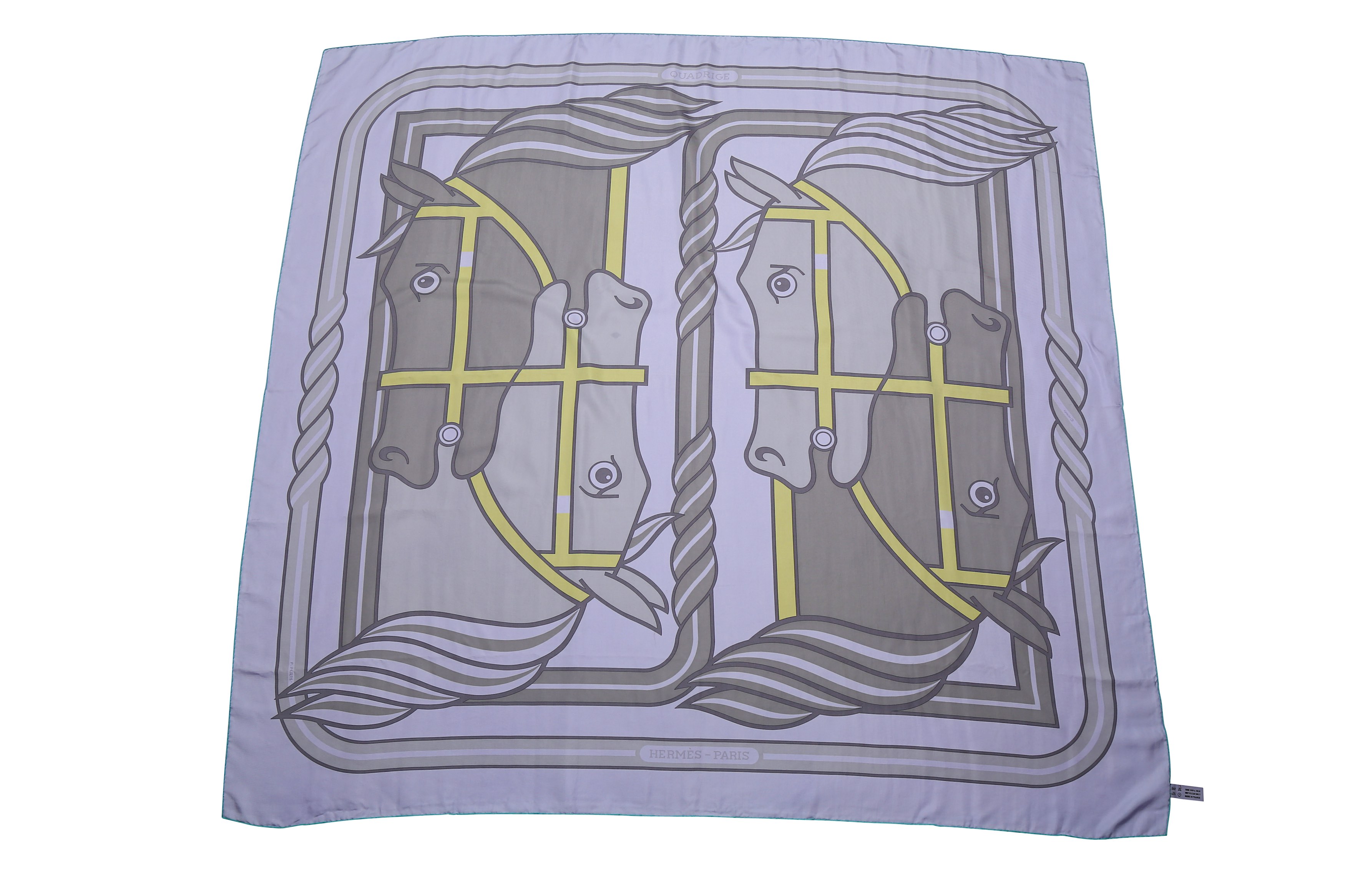 Hermes 'Quadridge' Surteint Dip Dye Silk Scarf