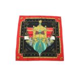 Hermes 'Vue du Carosse' Silk Scarf