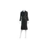 Celine Black Silk Skirt Suit - Size 38