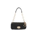 Christian Dior Black Cannage Shoulder Bag