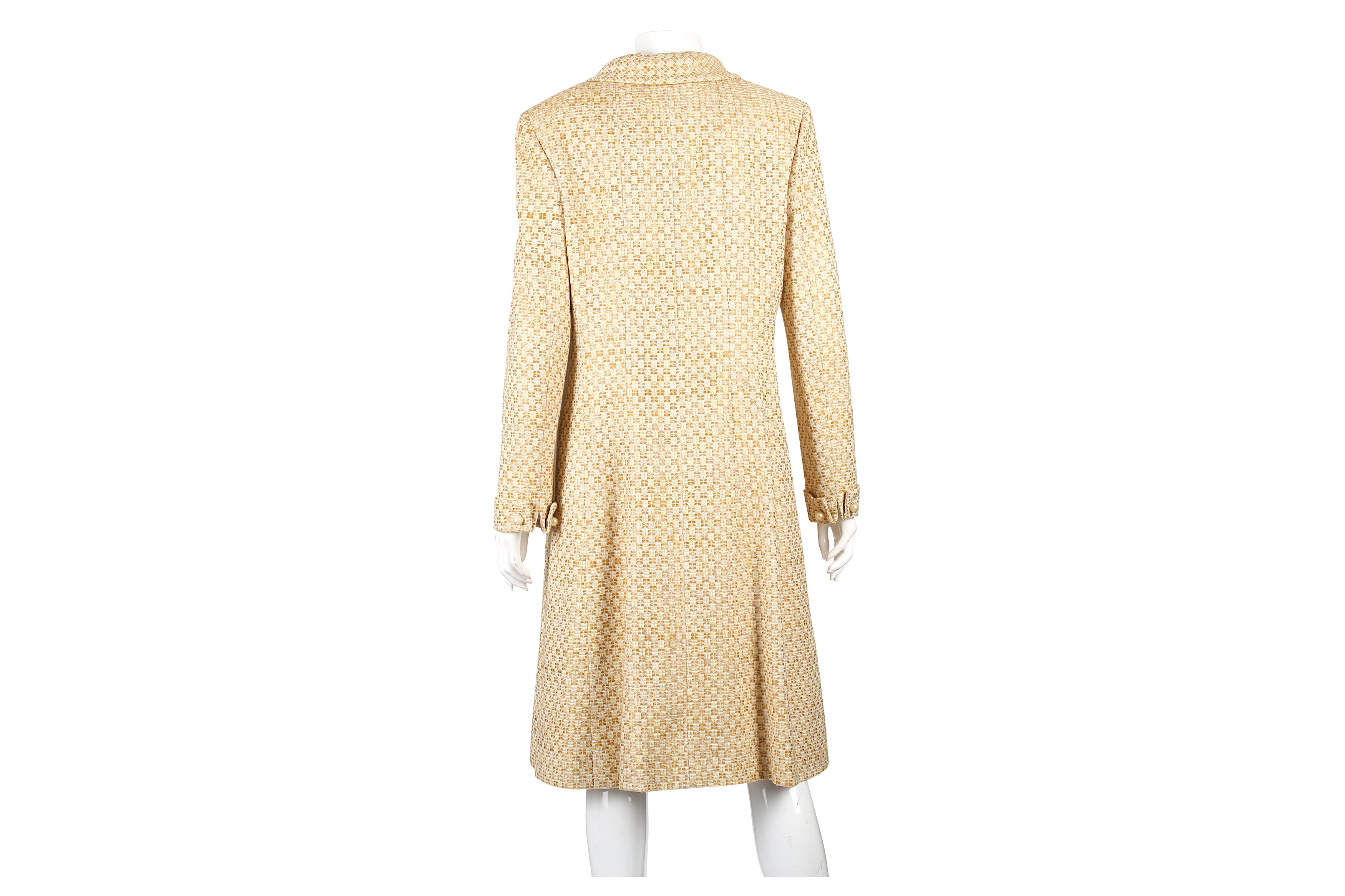 Chanel Honey Tweed Dress and Coat Suit - Size 42 - Image 4 of 8
