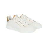 Dolce & Gabbana White Portofino Pearl Trainers - Size 38