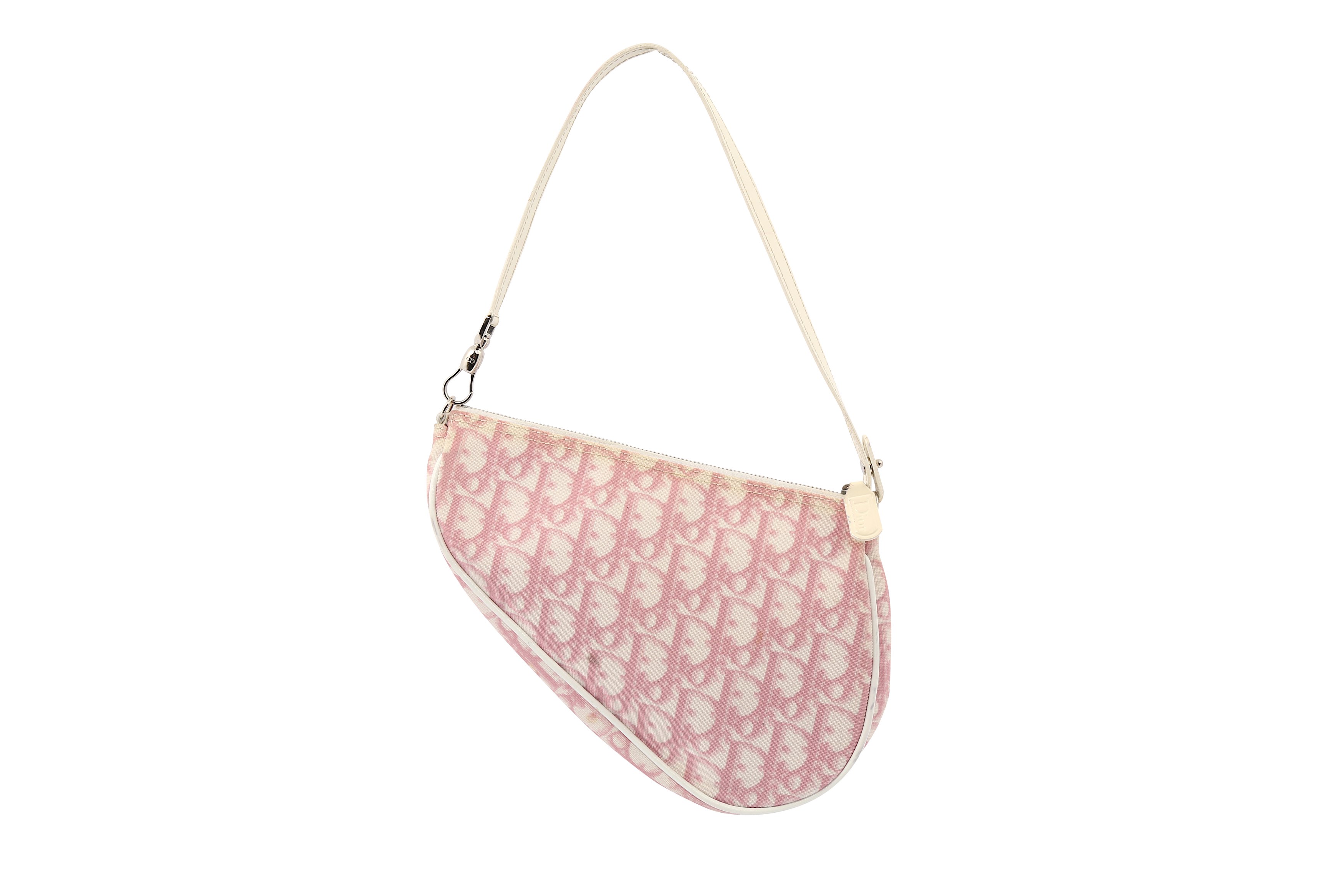 Christian Dior Pink Diorissimo Saddle Bag