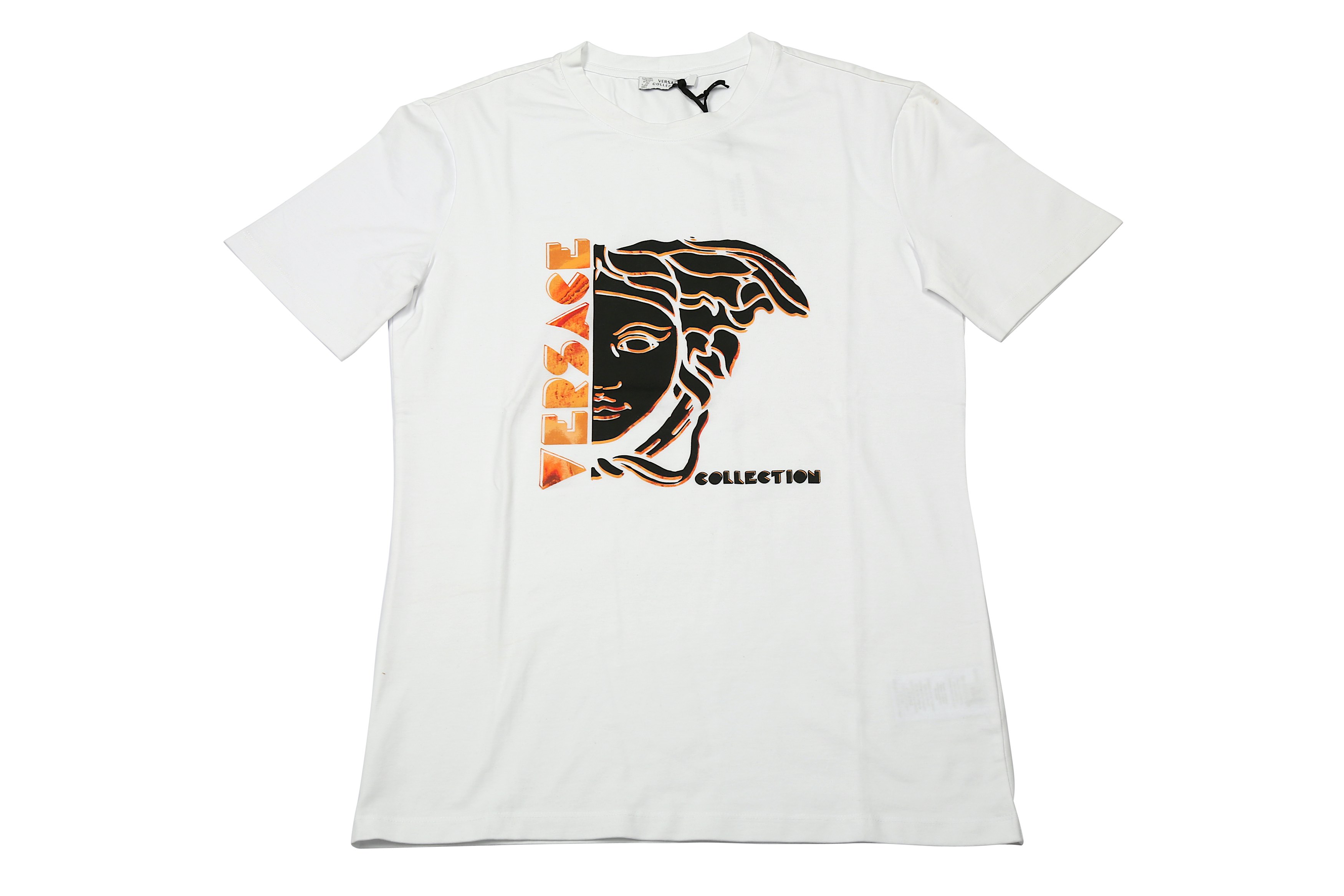 Versace Collection White Medusa Logo T-Shirt - Size S