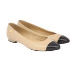 Chanel Two Tone Pointed Flats - Size 37