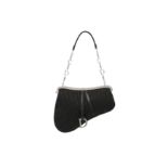 Christian Dior Black Diorissimo Mini Saddle Bag