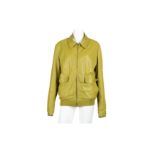 Hermes Chartreuse Reversible Bomber Jacket - Size 50