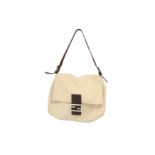 Fendi Cream Jacquard Zucca Mama Baguette