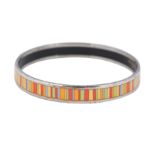 Hermes Multi Stripe Enamel Bangle