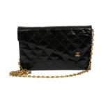 Chanel Black Lizard Envelope Bag