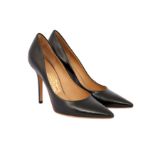 Salvatore Ferragamo Black Leather Susi Pump - Size 38.5