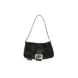 Fendi Black Beaded Tassle Baguette