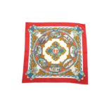 Hermes 'L'Entente Cordiale' Silk Scarf