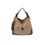 Gucci Beige Monogram New Jackie Large Hobo