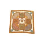 Hermes 'Ciels Byzantins' Silk Pocket Square