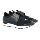 Balenciaga Night Blue Race Run Trainers - Size 42